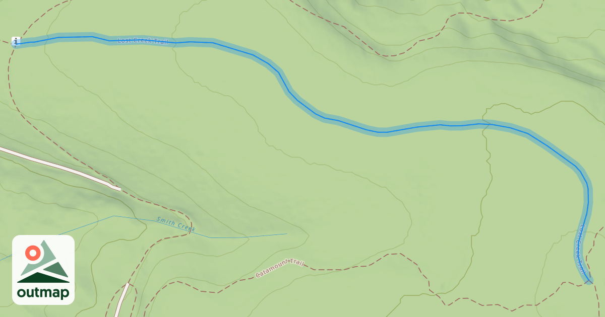 Map of Lost Creek Trail