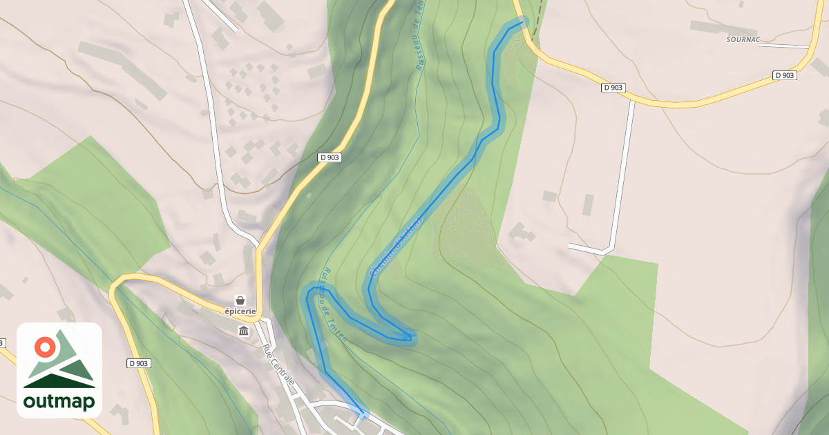 Map of Chemin de Verdun