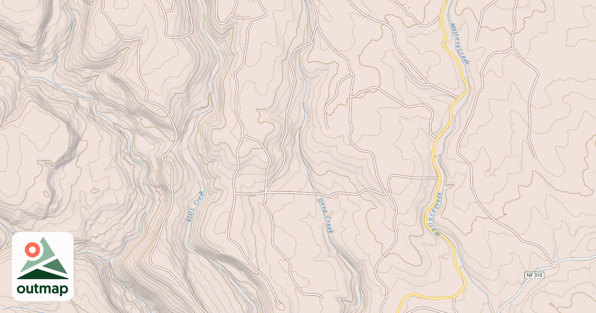 Map of USFS National Forest System Roads {C223FAC7-A4E0-4979-BC82-7809373E575C}