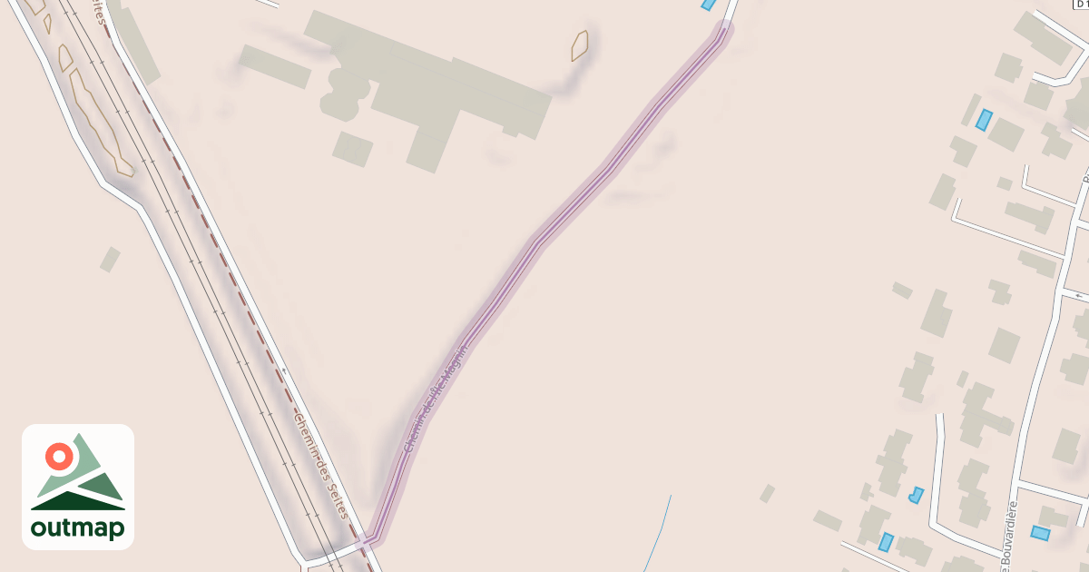 Map of Chemin de l'Île Magnin