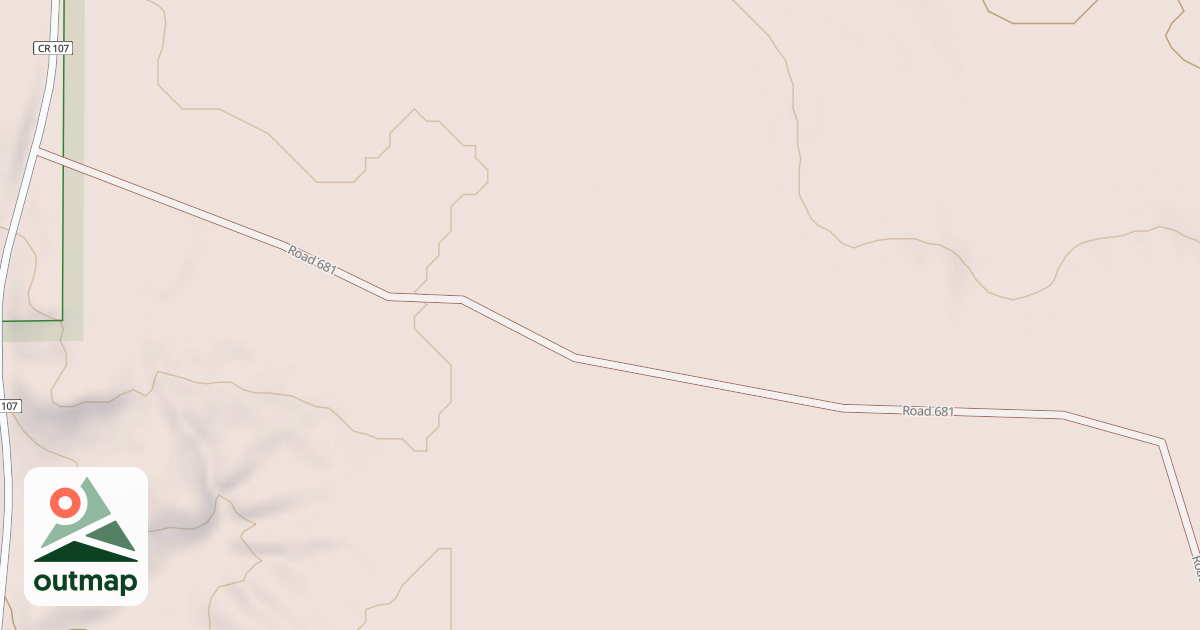 Map of ROAD 681