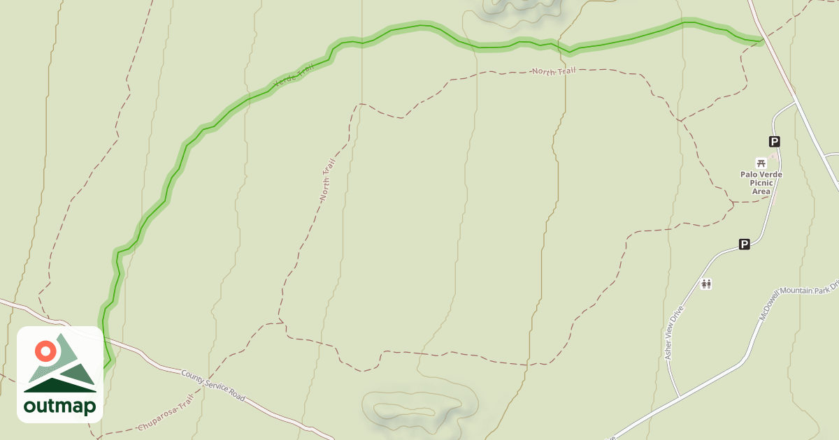 Map of Verde Trail