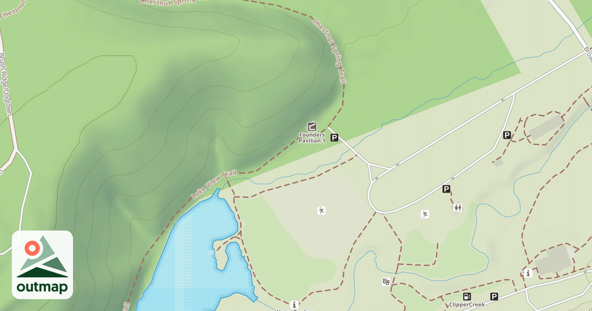 Map of Greenwood Furnace State Park Trails