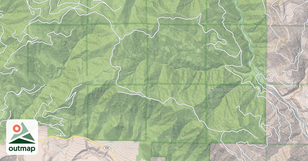 Map of BREMER MTN