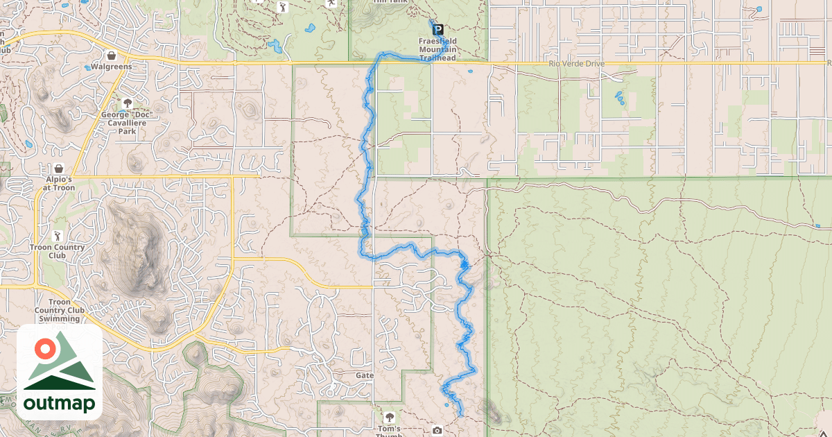 Map of Gooseneck Trail