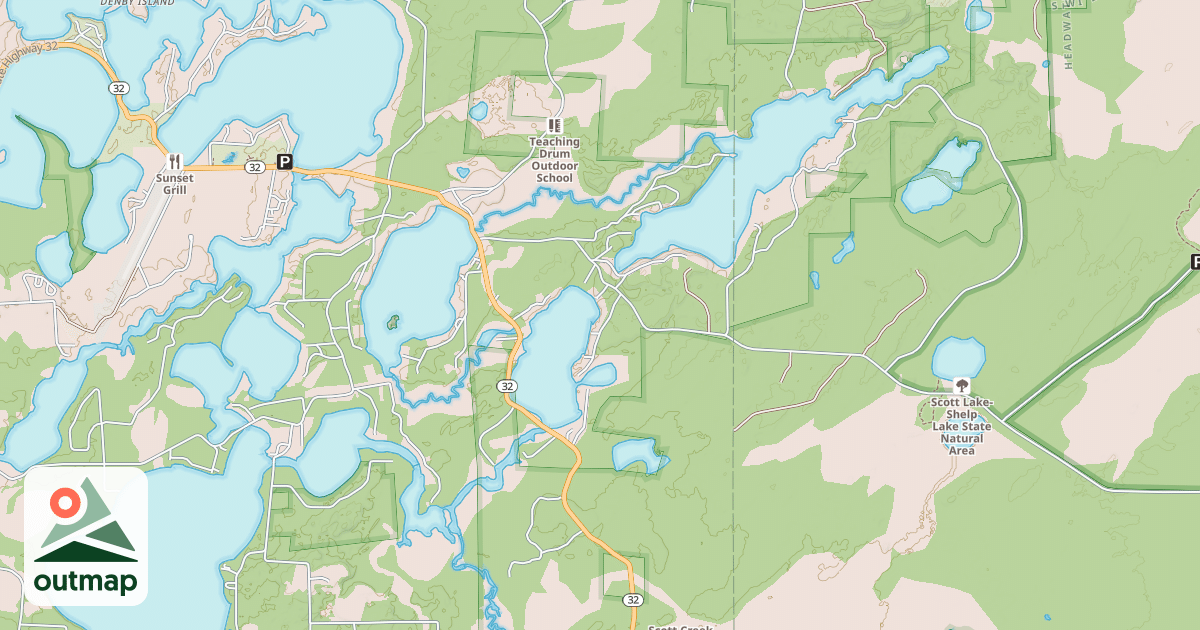 Map of Oneida County Snowmobile