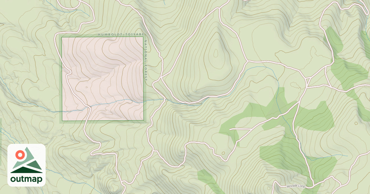 Map of PEAVINE SOUTH BRANCH