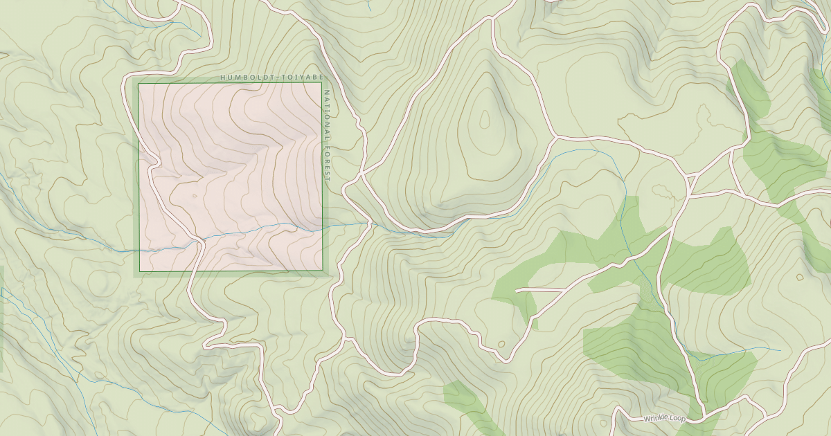 Map preview of PEAVINE SOUTH BRANCH