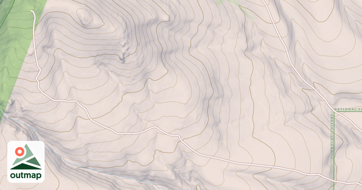 Map of COLONEL MOORE SPUR A