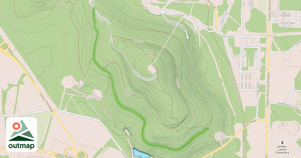 Map of Madkin Loop West
