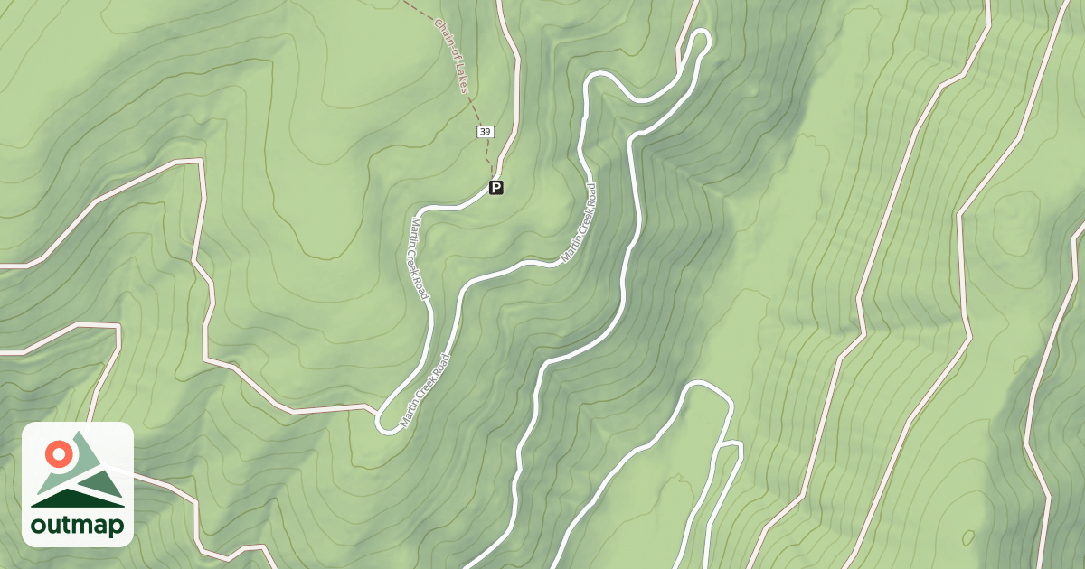 Map of (FDR) MARTIN CREEK
