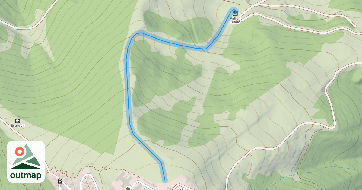 Map of Vallon Blanc