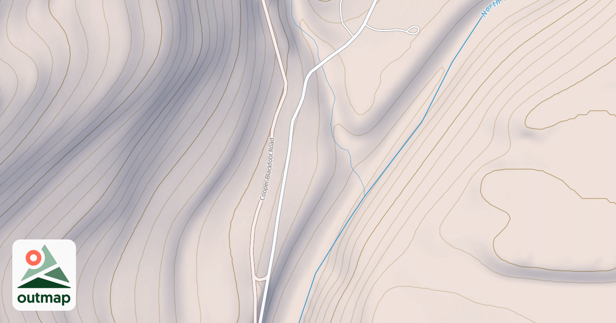 Map of COOPER-BLACKFOOT