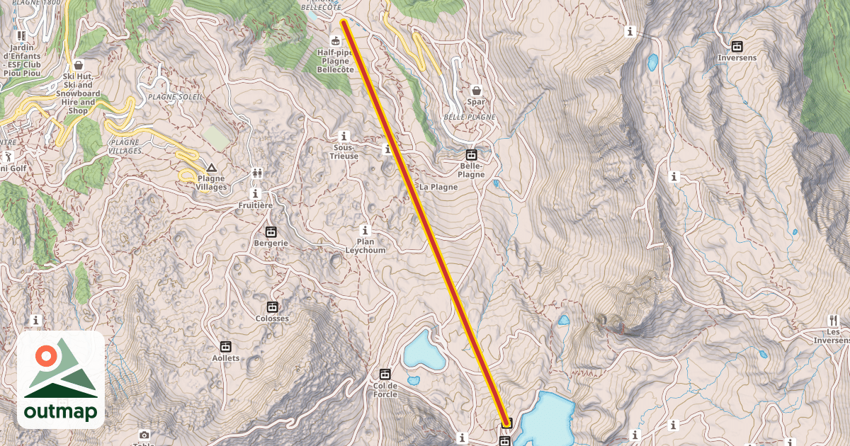 Map of Les Blanchets