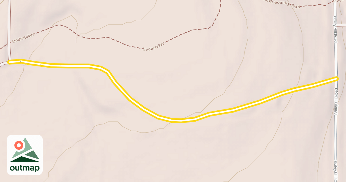 Map of Shindagin Hollow MAPPWD Access Road