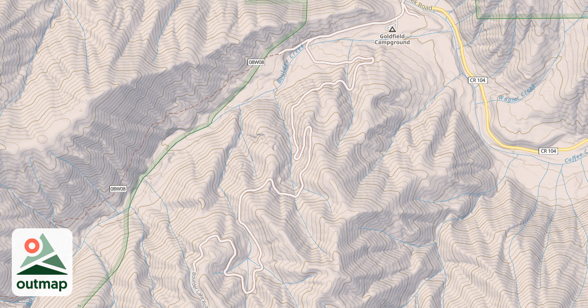Map of BOULDER LAKE