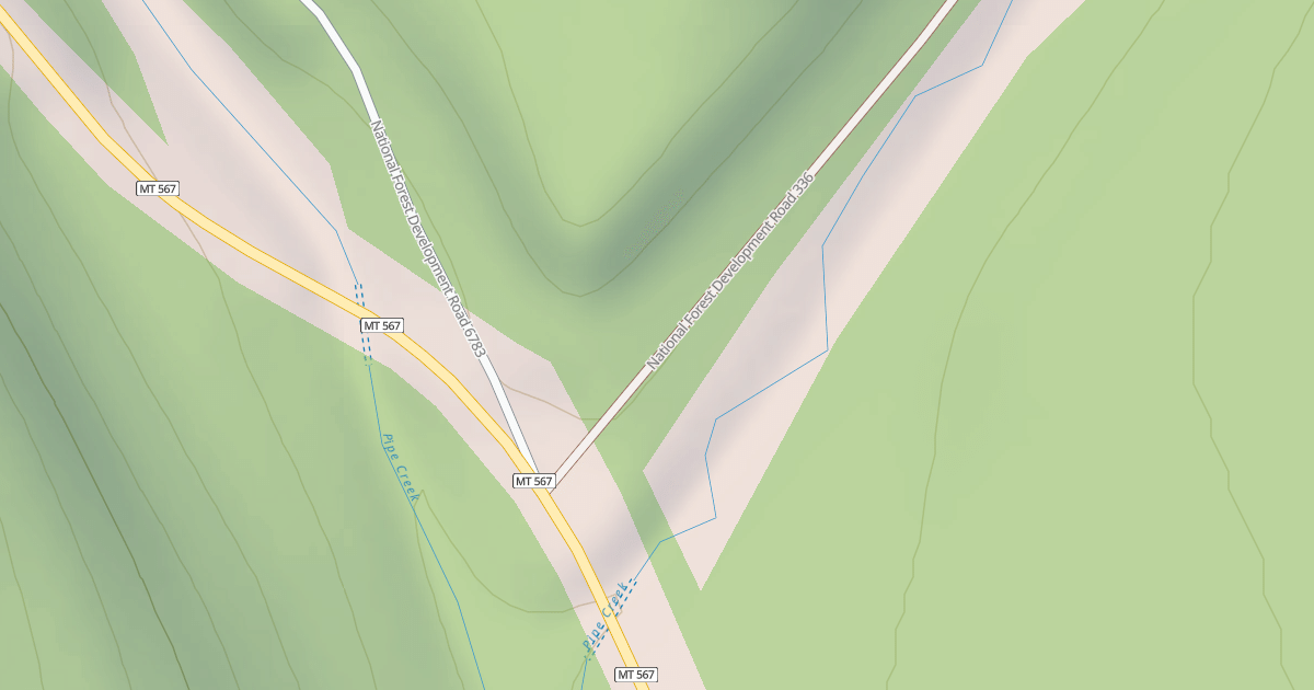 Map preview of East Pipe/big Creek  Snowmobl