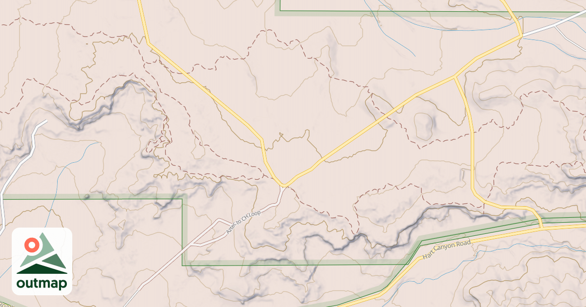 Map of Alien Run Trail