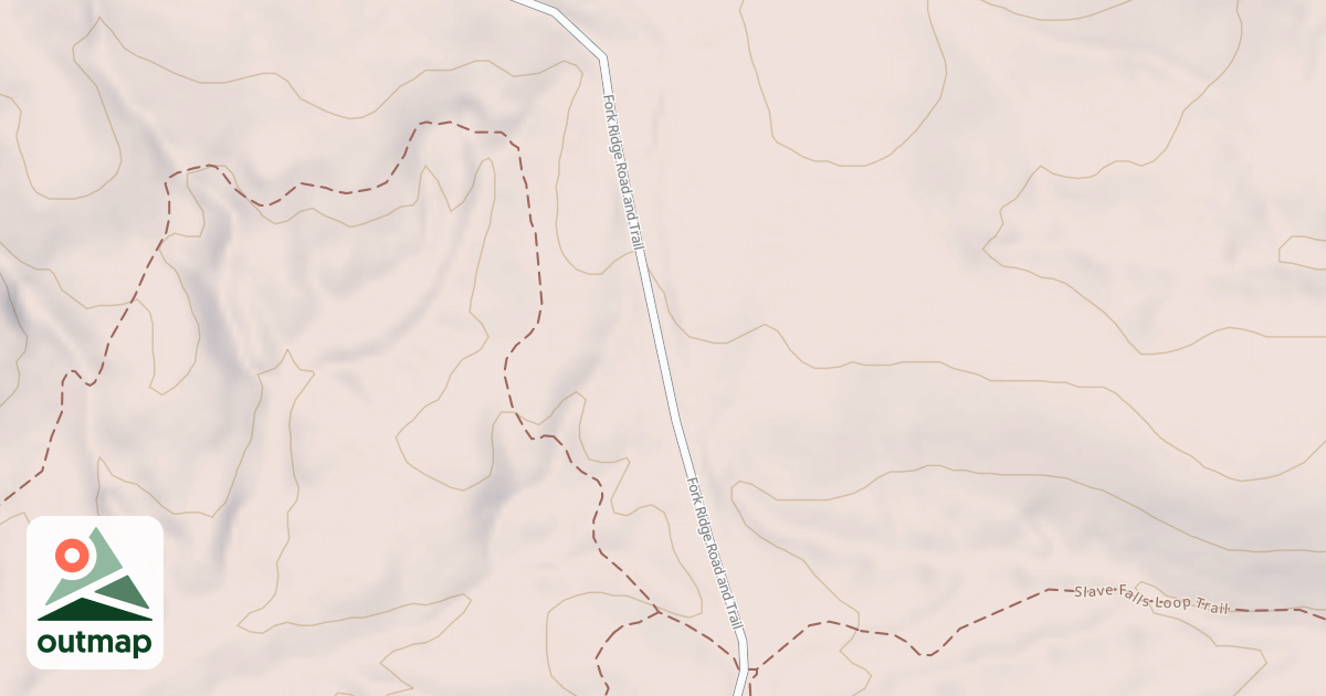 Map of Fork Ridge Road And Trail (Segment B) in Pickett