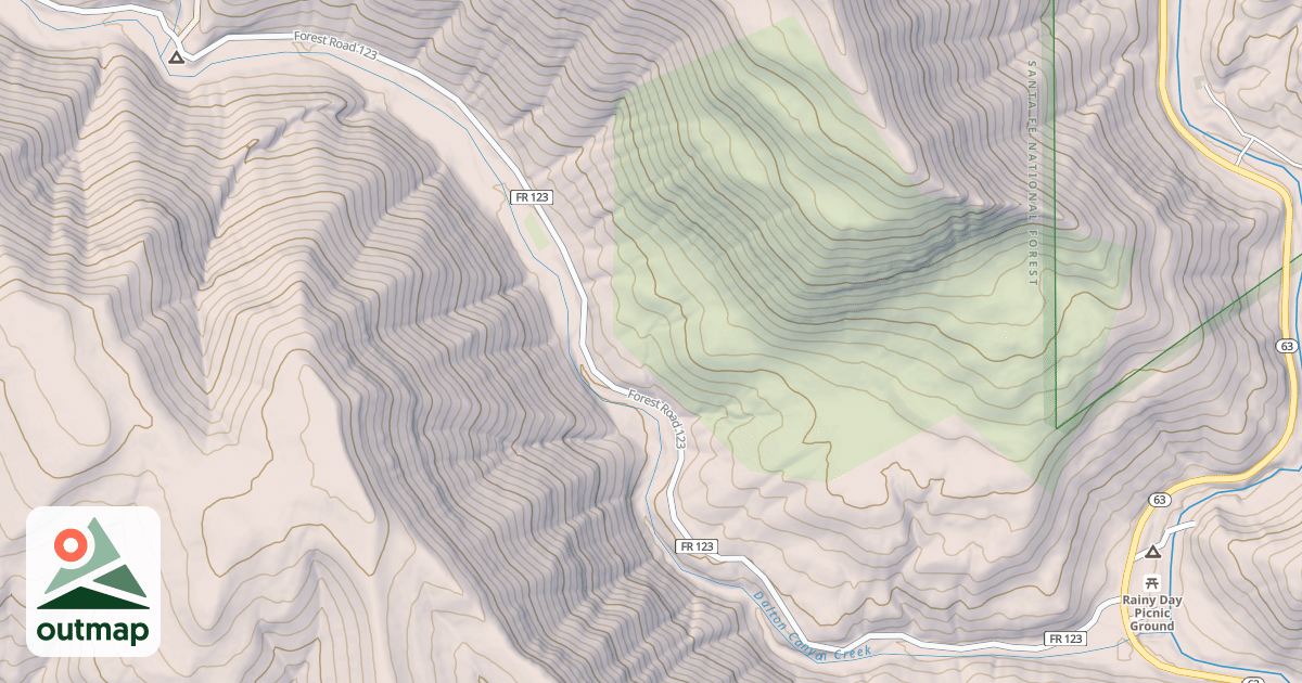 Map of DALTON CANYON