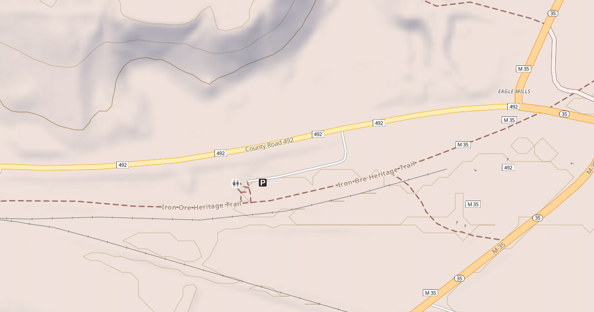 Map preview of Iron Ore Heritage Trail