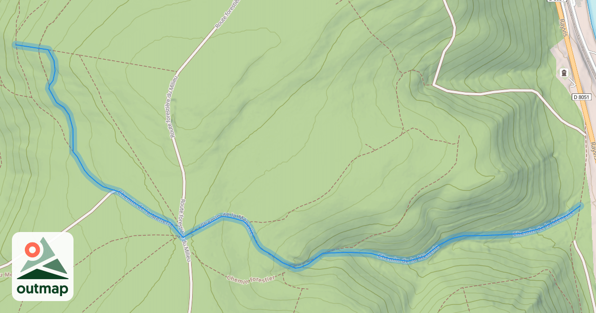 Map of Chemin de la Ménerie