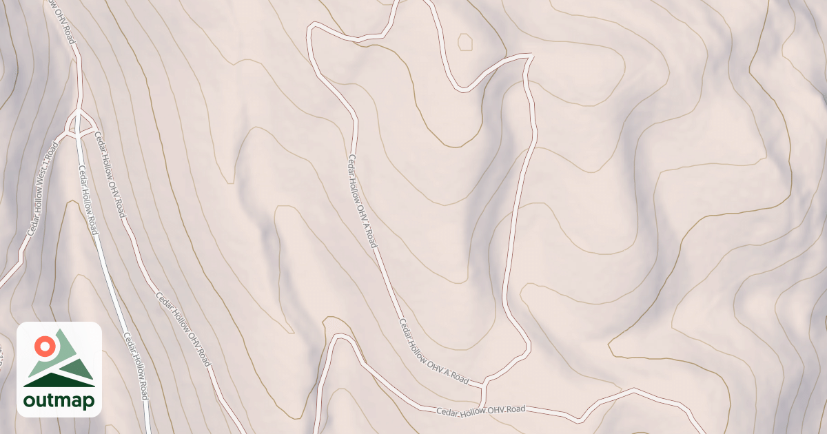 Map of CEDAR HOLLOW OHV-A