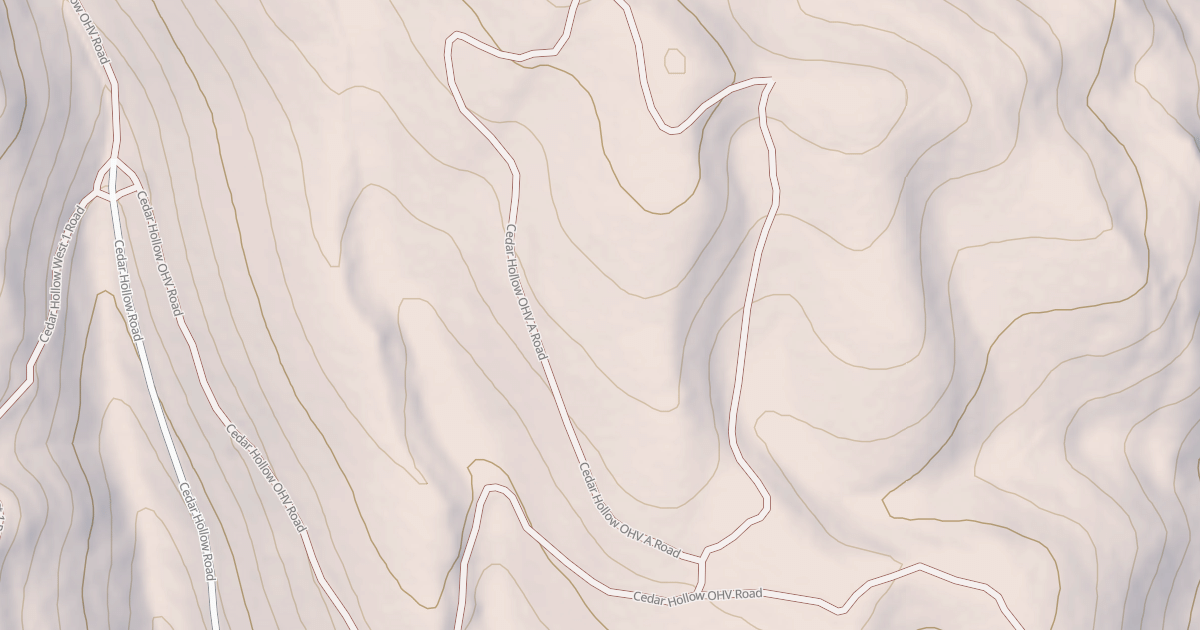 Map preview of CEDAR HOLLOW OHV-A