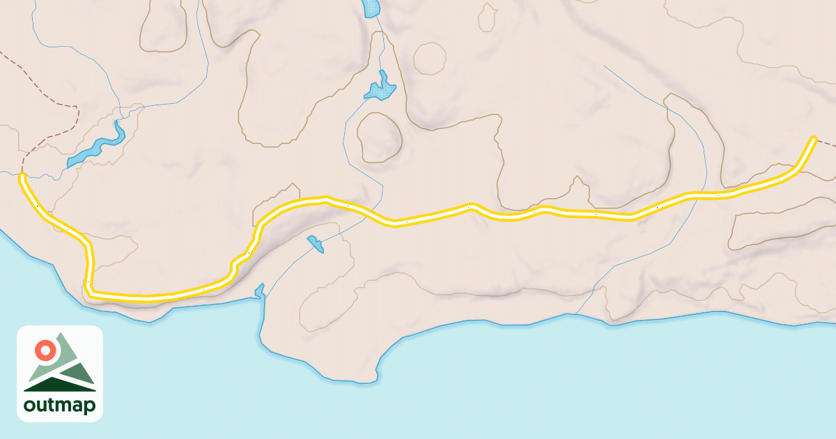 Map of North Lake Trail
