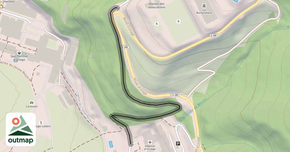 Map of Montée au Château