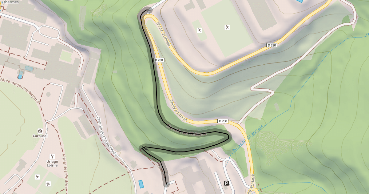 Map preview of Montée au Château