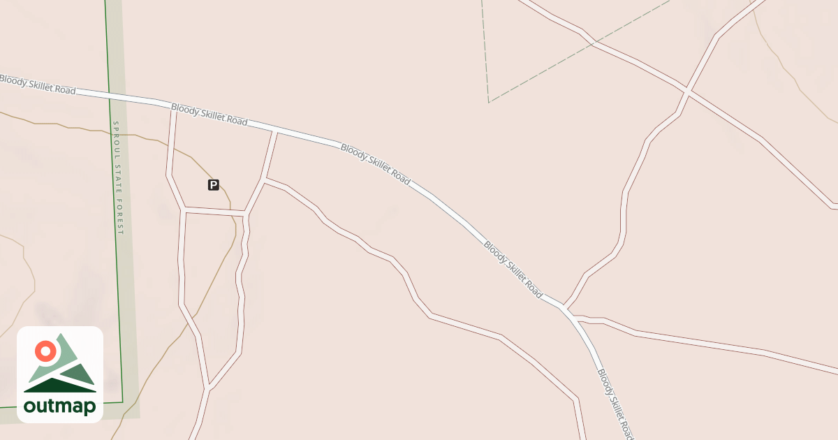 Map of Bloody Skillet ATV Trail