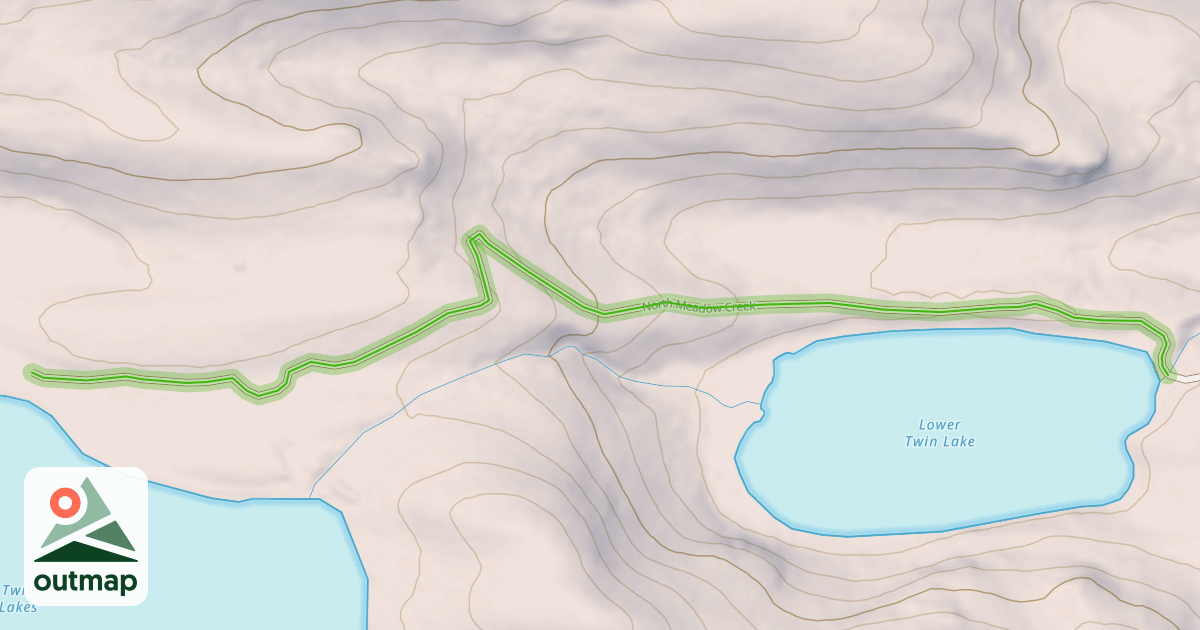 Map of North Meadow Creek