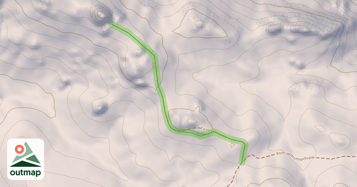 Map of Tom's Thumb