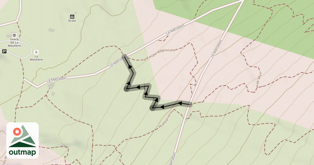 Map of Variante Rouge