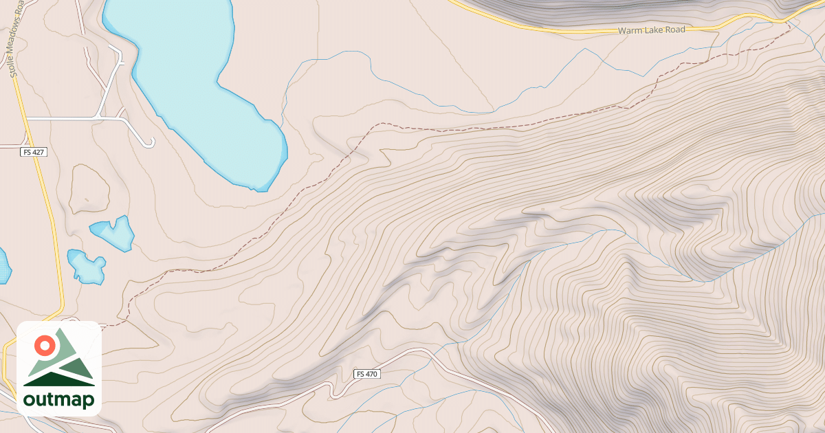 Map of BEAR CREEK / WARM LAKE