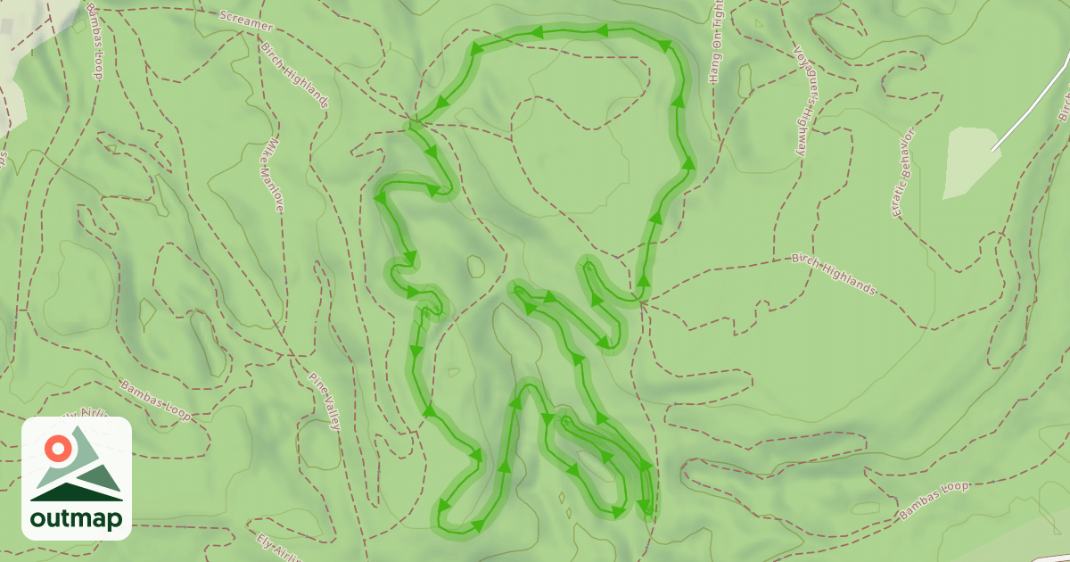 Map of Big Pines