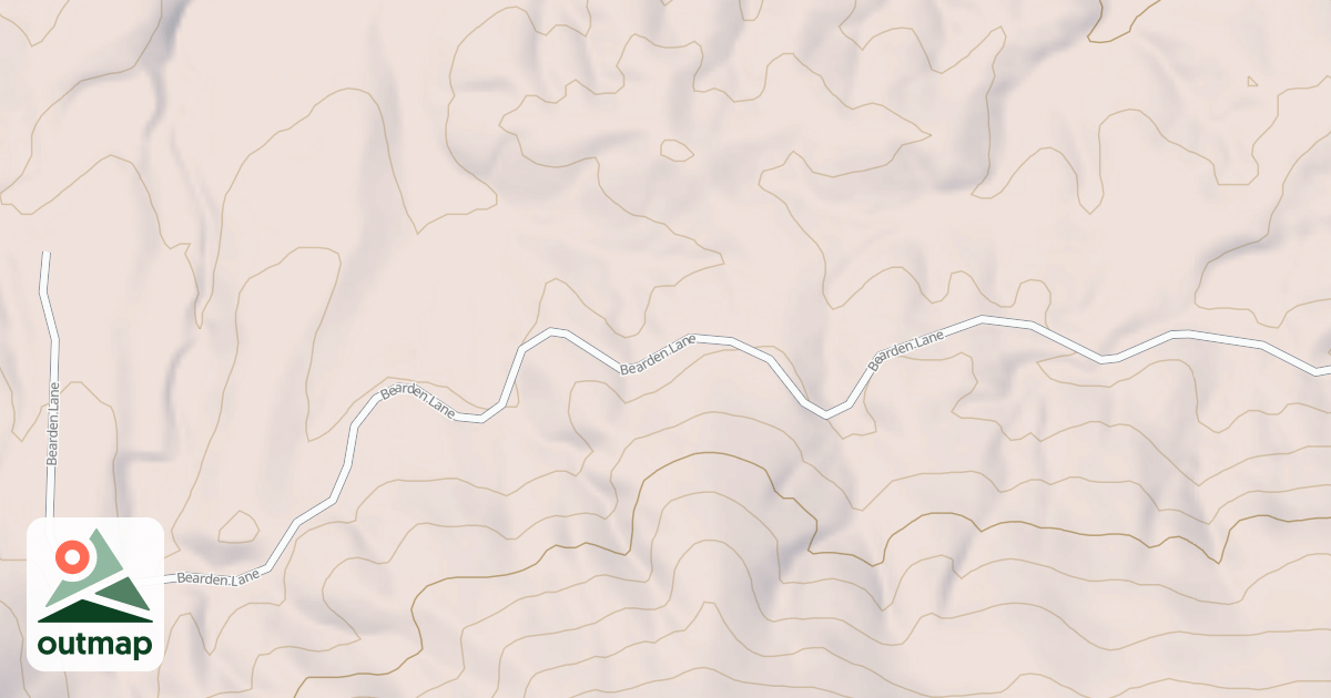 Map of BEARDON MOUNTAIN