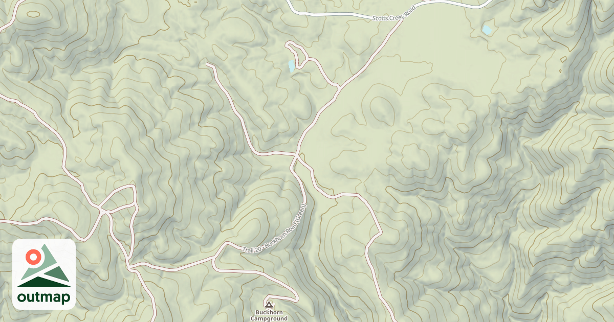 Map of Buckhorn Road Trail 20