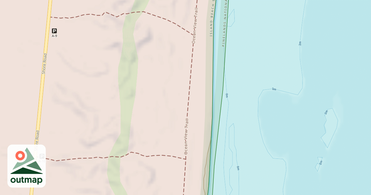 Map of Ocean View Trail