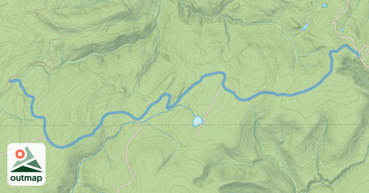 Map of Cold Spring au Pudding Stone