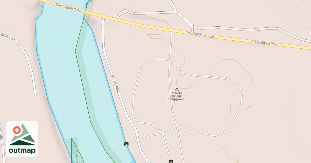 Map of MCCREA BRIDGE CG A