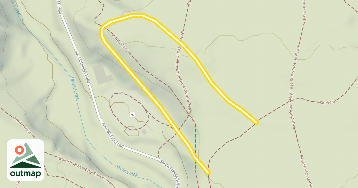 Map of Ski Trail