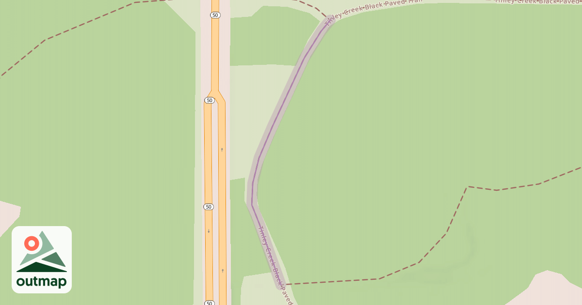 Map of Tinley Creek Black Paved Trail