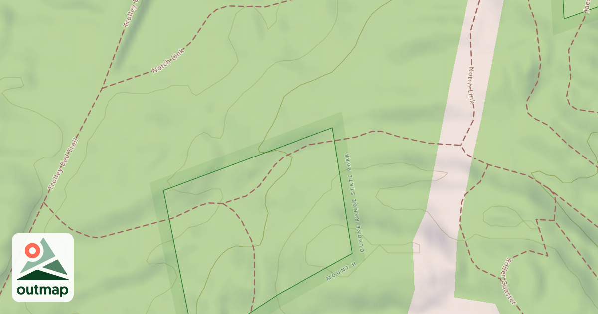Map of Roller Coaster Trail