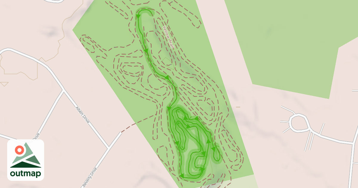 Map of Blue Trail