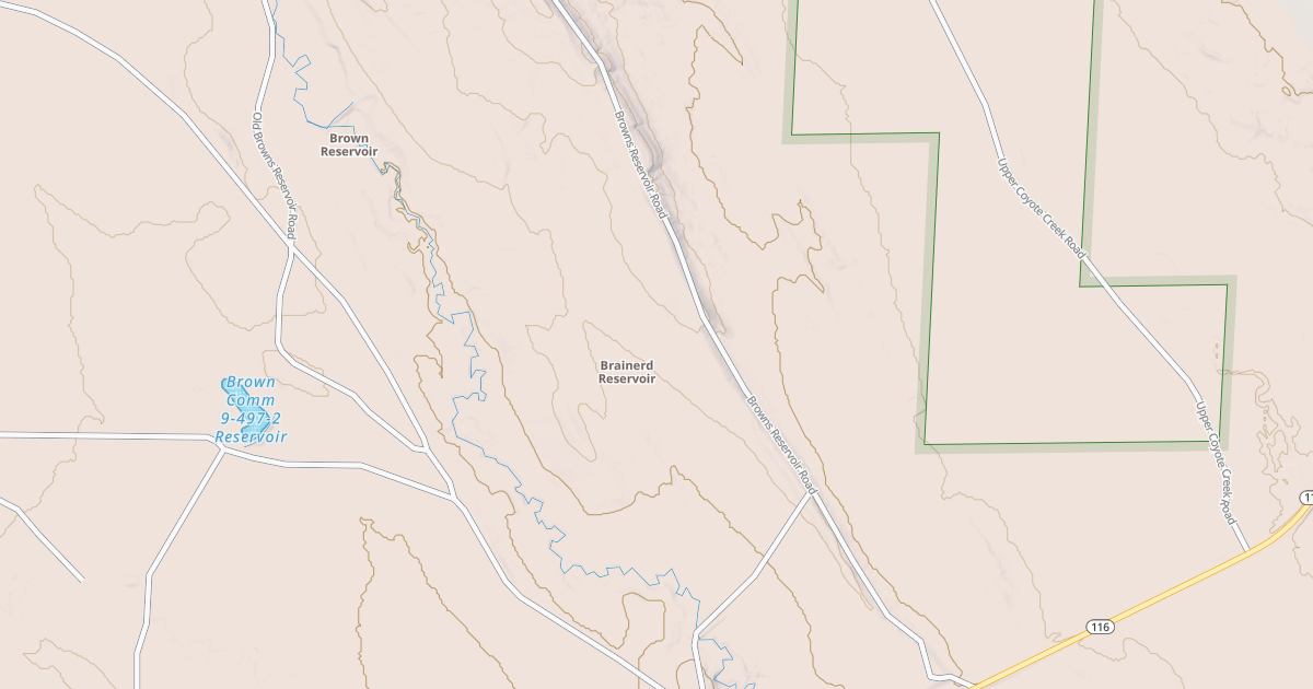 Map preview of BROWNS RESERVOIR