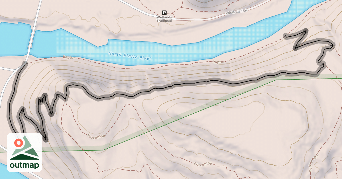 Map of Rattlesnake Rim