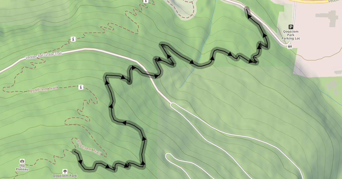 Map preview of Downhill Bike Trail