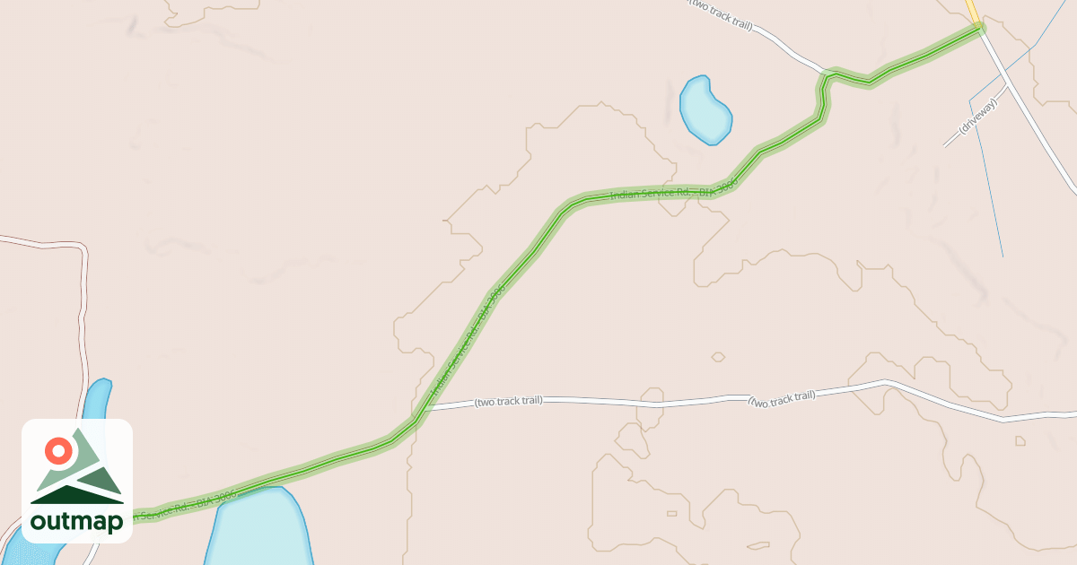 Map of Indian Service Rd. - BIA 3006